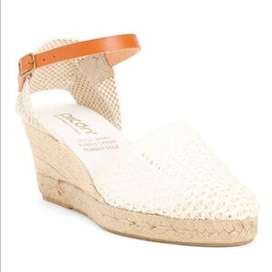 PICON Handmade‎ Woven Wedge Espadrille Sandals